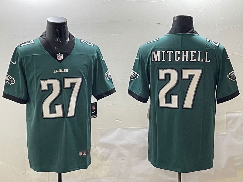 Men Philadelphia Eagles #27 Mitchell Green Second generations 2025 Nike Vapor Limited NFL Jersey style 2094